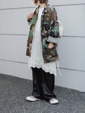 「INTER FACTORY（インターファクトリー）のアイテム（バッグ）」を使った、まりんさん（レディース・156cm）の冬コーディネート