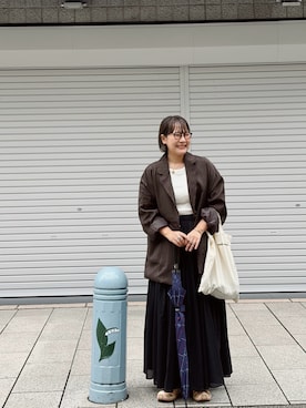 「niko and...（ニコアンド）のアイテム」を使った、まりんさん（レディース・156cm）の秋コーディネート