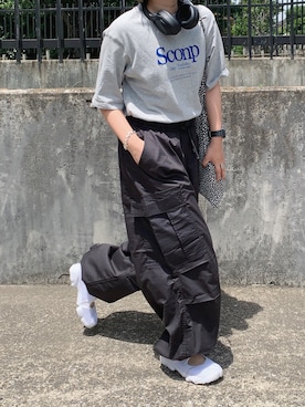 「HALEY PESCA（ヘーリーペスカ）のアイテム（トップス）」を使った、まりんさん（レディース・155cm）の夏コーディネート