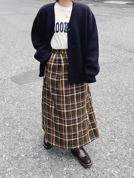 「RUUBON（ルーボン）のアイテム」を使った、まりんさん（レディース・155cm）の秋コーディネート