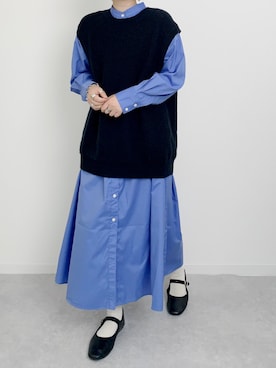「GLOBAL WORK（グローバルワーク）のアイテム（ワンピース/ドレス）」を使った、まりんさん（レディース・155cm）の夏コーディネート