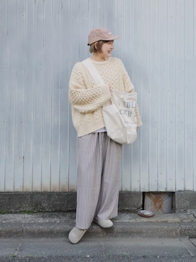 「INTER FACTORY（インターファクトリー）のアイテム」を使った、まりんさん（レディース・156cm）の春コーディネート