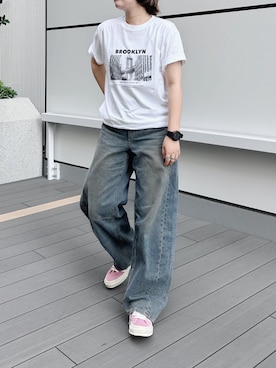 「ANGIE（アンジー）のアイテム」を使った、まりんさん（レディース・156cm）の夏コーディネート
