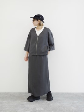 「アイテム（つなぎ/オールインワン）」を使った、まりんさん（レディース・156cm）の夏コーディネート