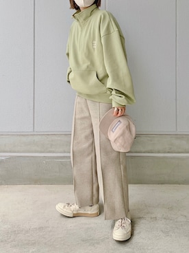 「ct70」｜「アイテム（スウェット）」を使った、まりんさん（レディース・155cm）の春コーディネート