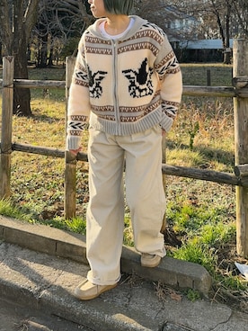 「coen（コーエン）のアイテム」を使った、まりんさん（レディース・155cm）の冬コーディネート