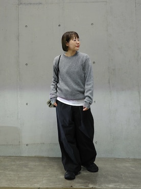 「無印良品（ムジルシリョウヒン）のアイテム」を使った、まりんさん（レディース・156cm）の秋コーディネート