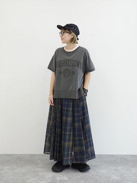 「アイテム（スカート）」を使った、まりんさん（レディース・156cm）の夏コーディネート