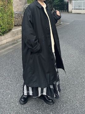 「sakishimatokyo（サキシマトーキョー）のアイテム（スカート）」を使った、まりんさん（レディース・155cm）の秋コーディネート