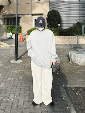 「BIRKENSTOCK（ビルケンシュトック）のBOSTON/ボストン ブラック (WOMEN)（サンダル）」を使った、まりんさん（レディース・155cm）の秋コーディネート
