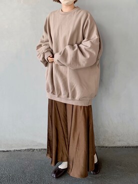「Fabby fabby（ファビィーファビィー）のアイテム」を使った、まりんさん（レディース・155cm）の冬コーディネート