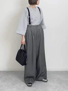 「Three Four Time（ｽﾘｰﾌｫｰﾀｲﾑ）のアイテム」を使った、まりんさん（レディース・156cm）の春コーディネート