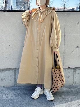 「FREAK'S STORE（フリークスストア）のアイテム（ワンピース/ドレス）」を使った、まりんさん（レディース・155cm）の冬コーディネート