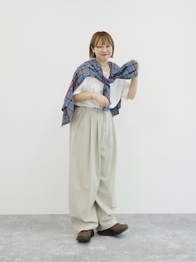 「A part by（アパートバイ）のアイテム」を使った、まりんさん（レディース・156cm）の夏コーディネート