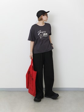 「HOKA（ホカ）のアイテム」を使った、まりんさん（レディース・156cm）の夏コーディネート