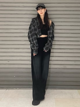 「厚底スニーカー」｜後藤茉子さん（レディース・158cm）の夏コーディネート