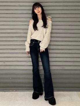 後藤茉子さん(レディース・158cm)の冬コーディネート