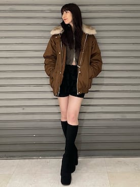 後藤茉子さん（レディース・158cm）の冬コーディネート