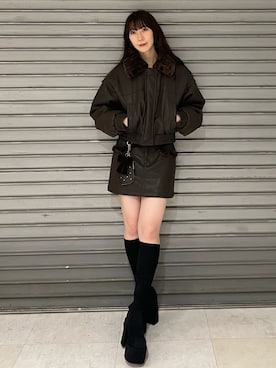 後藤茉子さん(レディース・158cm)の冬コーディネート