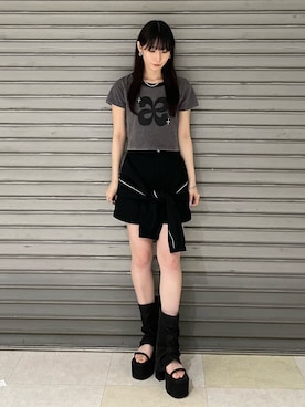 「EMODA」｜「アイテム（アクセサリー）」を使った、後藤茉子さん（レディース・158cm）の夏コーディネート