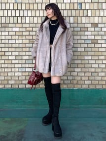 ミディフェイクファーコート｜エモダ（EMODA）公式通販｜RUNWAY