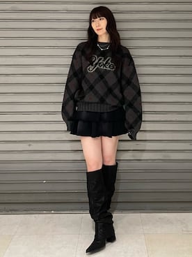 後藤茉子さん（レディース・158cm）の冬コーディネート