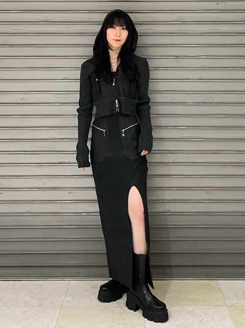 セール】ドッキングポケットニットパーカー（ニット/セーター）｜EMODA