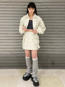 【オンライン店頭完売品】EMODA リブルーズレッグウォーマーズ リブルーズレッグウォーマーズ[品番：MKSW0060592]｜EMODA