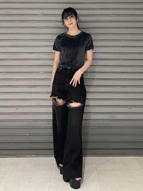 アイレットパールベロアTシャツ