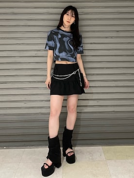 「アイテム（その他雑貨）」を使った、後藤茉子さん（レディース・158cm）の夏コーディネート