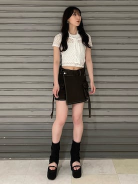「EMODA」｜後藤茉子さん（レディース・158cm）の夏コーディネート