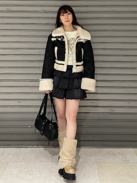 後藤茉子さん(レディース・158cm)の冬コーディネート