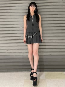 EMODA レイヤーベストチェーンワンピース セール】レイヤーベストチェーンワンピース（ワンピース