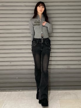 「アイテム（ブーツ）」を使った、後藤茉子さん（レディース・158cm）の秋コーディネート