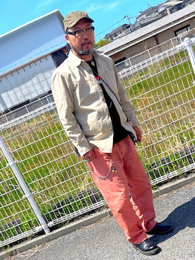 「NANGA（ナンガ）のアイテム」を使った、Shigeさん（メンズ・176cm）の春コーディネート