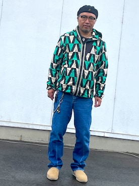 「Wrangler（ラングラー）のアイテム」を使った、Shigeさん（メンズ・176cm）の春コーディネート