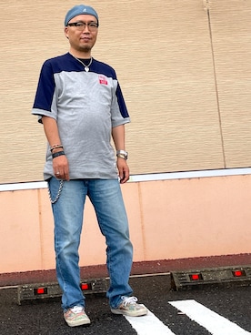 「KANGOL（カンゴール）のアイテム（ハンチング/ベレー帽）」を使った、Shigeさん（メンズ・176cm）の秋コーディネート