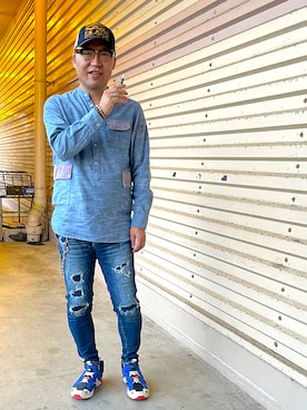 「STUDIO D’ARTISAN（ステュディオダルチザン）のアイテム」を使った、Shigeさん（メンズ・176cm）の秋コーディネート