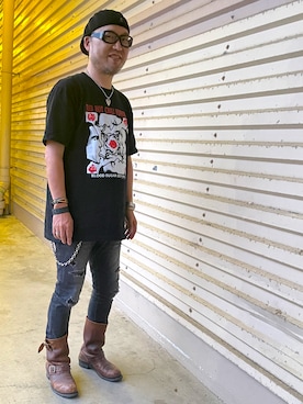 「KANGOL（カンゴール）のアイテム（ハンチング/ベレー帽）」を使った、Shigeさん（メンズ・176cm）の秋コーディネート