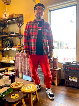 「Ray-Ban（レイバン）のアイテム」を使った、Shigeさん（メンズ・176cm）の春コーディネート