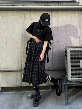 「MUCENT（ムセント）のアイテム」を使った、とくいちょまさん（レディース・156cm）の夏コーディネート