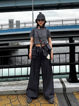 「FREE'S MART（フリーズマート）のアイテム」を使った、とくいちょまさん（レディース・156cm）の春コーディネート