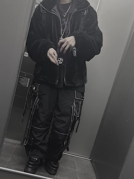 「REFLEM（レフレム）のアイテム（パンツ）」を使った、よさん（レディース・165cm）の冬コーディネート