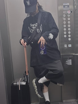 「REFLEM（レフレム）のアイテム（パンツ）」を使った、よさん（レディース・165cm）の春コーディネート