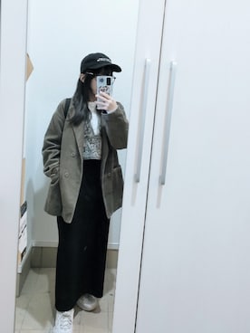 「アイテム（テーラードジャケット）」を使った、Uさん（レディース・146cm）の秋コーディネート