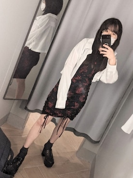 「モダン」｜「アイテム（ワンピース/ドレス）」を使った、Uさん（レディース・146cm）の夏コーディネート