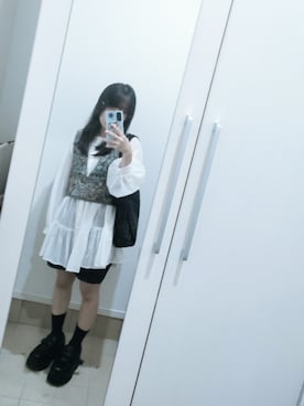 「アイテム（ローファー）」を使った、Uさん（レディース・146cm）の秋コーディネート