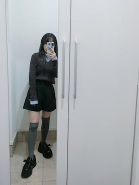 「ハイソックス」｜Uさん（レディース・146cm）の秋コーディネート