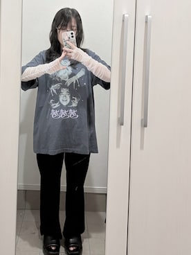 「classicalelf（クラシカルエルフ）の大人フェミニン。前後2way ラメチュールギャザートップス（Tシャツ/カットソー、ホワイト系）」を使った、Uさん（レディース・146cm）の夏コーディネート