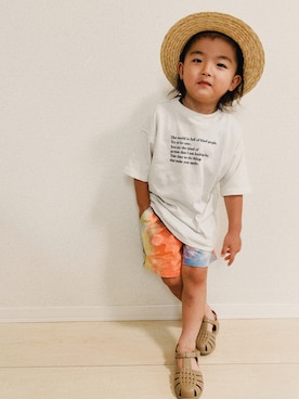「URBAN RESEARCH DOORS（アーバンリサーチドアーズ）のアイテム」を使った、AO✘✘✘NENEさん（キッズ・100cm）の夏コーディネート